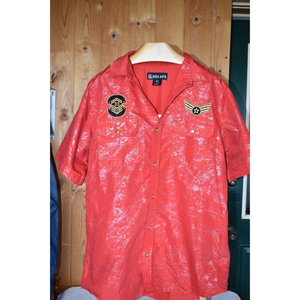RED APE shirt, Hip Hop style Men's XL